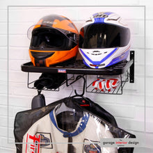 Load image into Gallery viewer, Motorcycle helmet & gear tidy | double