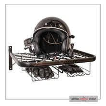 Load image into Gallery viewer, Motorcycle helmet & gear tidy | double