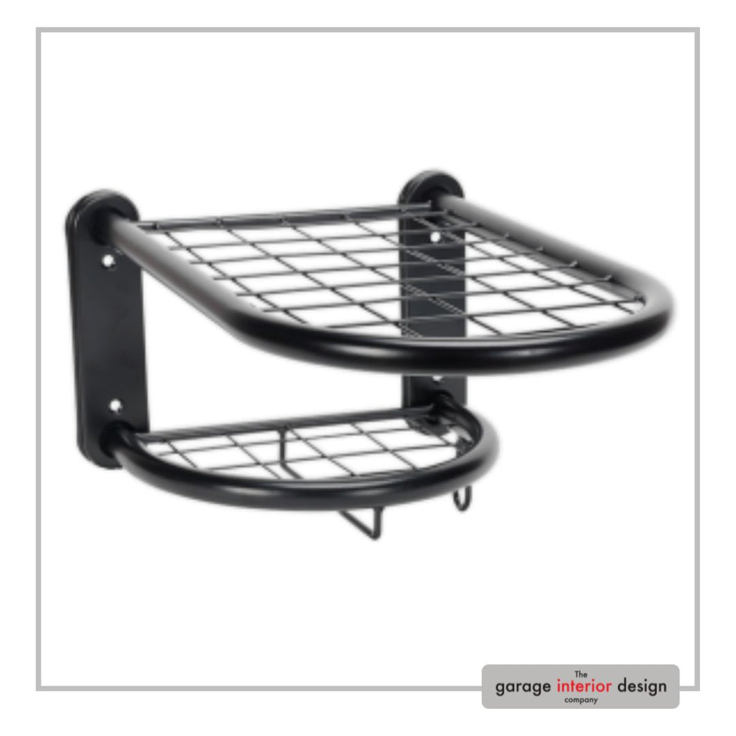 Motorcycle helmet & gear tidy | single