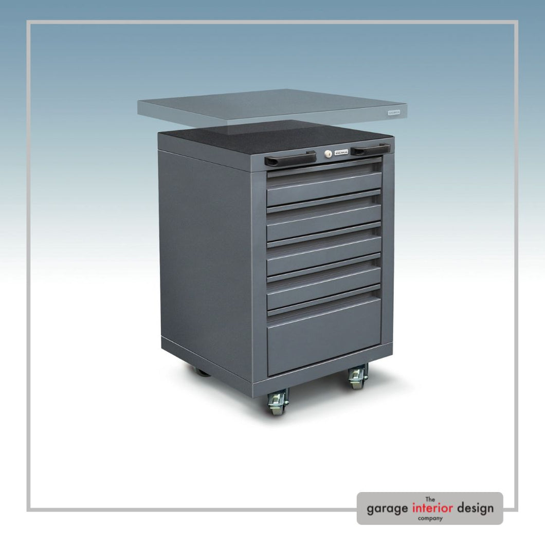 5-drawer under-bench cabinet (on castors) | 500mm(w)