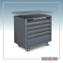 Load image into Gallery viewer, 5-drawer under-bench cabinet (on castors) | 800mm(w)

